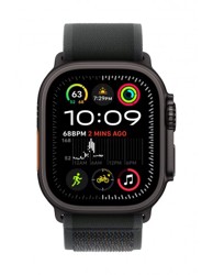 APPLE Pametni sat Watch Ultra2 v2 Cellular, 49 mm, crni titanski kućište s crnim Trail remenom - S/M