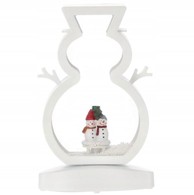 Snješko s LED osvjetljenjem i glazbom, 27 cm