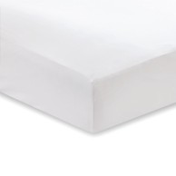 Plahta od pamučnog satena Classic, 135 x190 cm, bijela