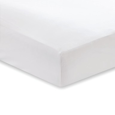 Plahta od pamučnog satena Classic, 135 x190 cm, bijela