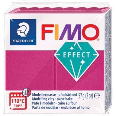 STAEDTLER Masa za modeliranje 8010-21, FIMO Effect Metallic, 57 g, metalik bordo