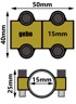 GEBO Popravna stezaljka za bakrene cijevi MD 15 mm, srebrna