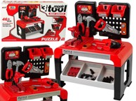 Dječji igrači set, kreativni stol za male majstore, crveni