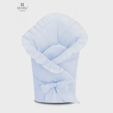 MIMINU Jastuk dekica za nošenje novorođenčeta s mašnom, plava