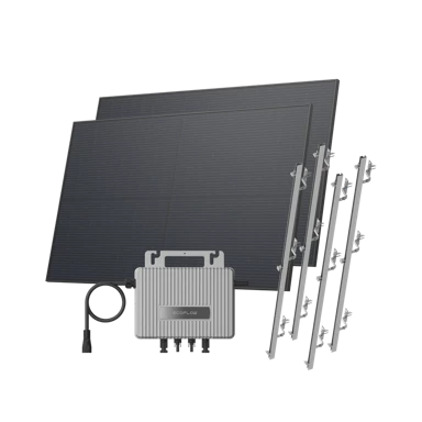 ECOFLOW Krovna solarna elektrana Stream, kosi krov, mikroinverter + 2×450W solarni paneli