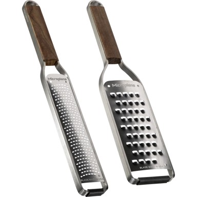 MICROPLANE Set ribeža Master Wood Handle, smeđa