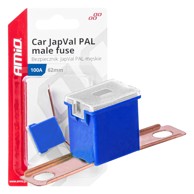 AMIO Auto osigurač JapVAL PAL muški 62mm 100A, 1 kom