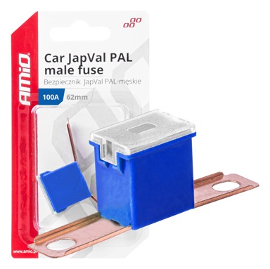 AMIO Auto osigurač JapVAL PAL muški 62mm 100A, 1 kom