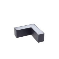 Konektor za LED linearnu svjetiljku, L oblik, 8W, crni