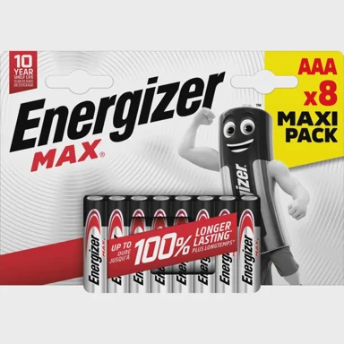 ENERGIZER Baterije Max AAA LR03, 8 kom, ECO