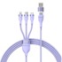 BASEUS Kabel Flash 2 3u1, USB-C + micro USB + Lightning, 100W, 1.5m