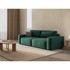 MICADONI HOME Zelena sklopiva sofa 247 cm Jodie, 247x107x86 cm
