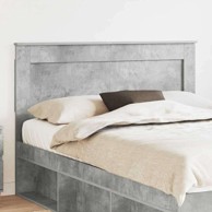 Uzglavlje betonski sivo 150 cm konstruirano drvo