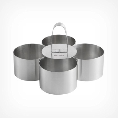 VONSHEF Kalupi za kuhanje, inox, 4 komada