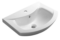 AQUALINE Umivaonik, 55 cm, ugradbeni, keramika, bijela
