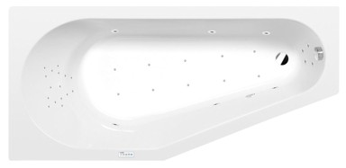 POLYSAN Hidromasažna kada, Tigra l, 150x75x46 cm, Highline Hydro-Air, kromirana