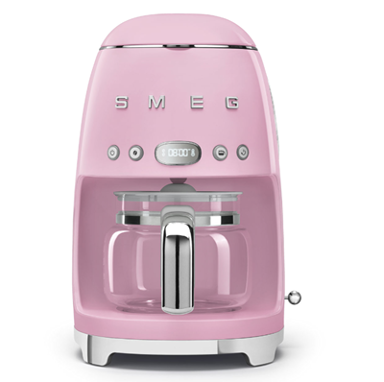 SMEG Aparat za kavu DCF02PKEU, 1050 W, filter kava, 1,4 l, roza
