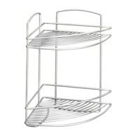 METALTEX Kupaonska polica kutna zidna čelična, srebrna