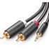 UGREEN Audio kabel, 3.5 mm na 2x RCA, 2m