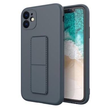 MG Maskica za iPhone 12 Pro Max, Kickstand, silikonska, plava