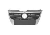 VAN WEZEL Maska VW Passat 05-10, krom/crna, sa senzorima, znak 130mm, 5839515