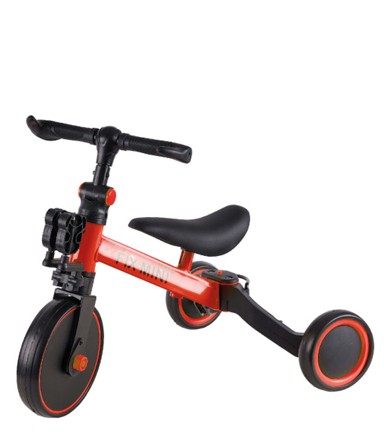 TRIKE FIX Bicikl bez pedala, Mini 3u1, crveni