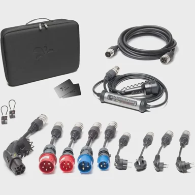 JUICE TECHNOLOGY Set Juice Booster 3 Air Master Traveler, wallbox, 1.4–11kW, kabel 8.1m, antracit, crna