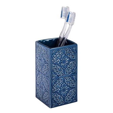 WENKO Tamnoplava šalica za četkice za zube Cordoba