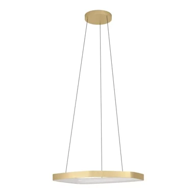 EGLO Visilica Vallerosa 1xLED 25,2W, brušeni mesing, bijela