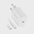 FORCELL Putni punjač, USB C utičnica + Type C kabel, PD i QC4.0, 3A, 25W