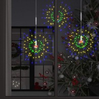 Božićna svjetla Vatromet, 2 kom, 280 LED, 20 cm, višebojna