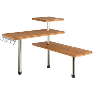 FIVE Polica kuhinjska 45x43x38.5cm bamboo, inox, pvc bambus