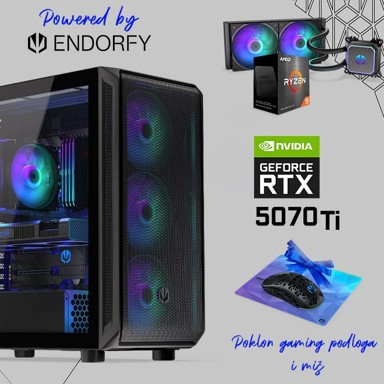 FUTURAIT Stolno računalo Endorfy GamerPC / AMD Ryzen 9 5950X, 32GB, 2TB SSD, NVIDIA RTX 5070 Ti, bez OS-a