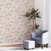 Zidna tapeta 3D s izgledom kamena, 10×0.53 m, netkana, bež