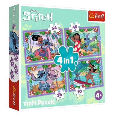 TREFL Puzzle, Lilo & Stitch, 4u1