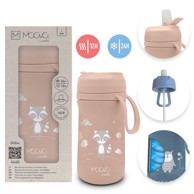 NUVITA Termo boca za djecu, s grlićem, 350 ml, engleska ruža
