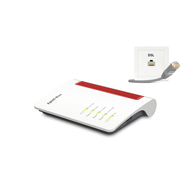 AVM Router FRITZ!Box 7530 AX, Wi-Fi 6, 2400 Mbit/s, Gigabit Ethernet, bijela