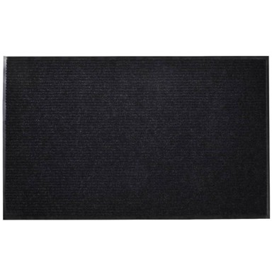 Otirač protiv klizanja od PVC za vrata 90 x 120 cm, crni