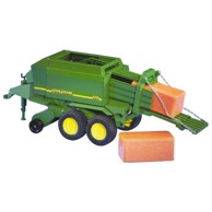 BRUDER Balirni stroj John Deere, 39 x 15 x 16 cm, 2 bale