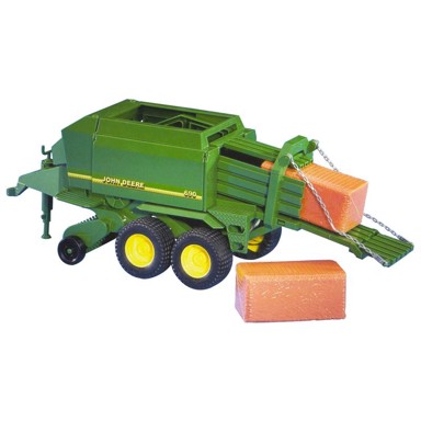 BRUDER Balirni stroj John Deere, 39 x 15 x 16 cm, 2 bale