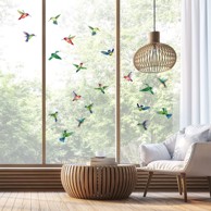 AMBIANCE Set naljepnica za prozore 20 kom 40x60 cm Hummingbirds