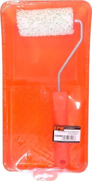 Set valjka od mikrovlakana s pladnjem E-300-9902, 10 cm