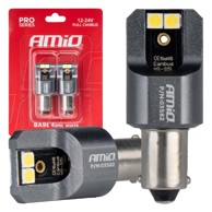 AMIO LED žarulje CANBUS PRO Series BA9S 4x3030 SMD bijele 12V/24V FULL CANBUS