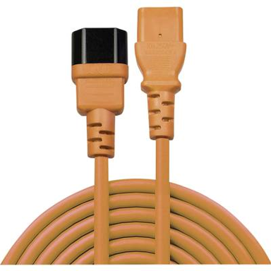 LINDY Kabel za napajanje 30474, C14-C13, 1 m, crna, narančasta