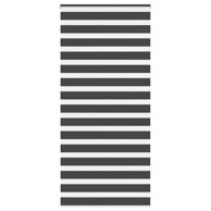 Zavjesa zebra crna 110x200 cm širina tkanine 105,9 cm poliester