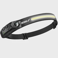 LED Naglavna svjetiljka, 300 lm, reflektor 105 lm, senzor pokreta, baterija 800 mAh