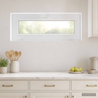 RISOR podrumski prozor PVC 120 x 40 cm, bijeli iznutra
