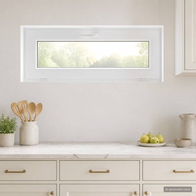RISOR podrumski prozor PVC 120 x 40 cm, bijeli iznutra