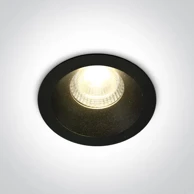 ONE LIGHT Ugradbena svjetiljka led/7w/3000k/560lm/50°/240v ip20 crna dm10107dc/b/w