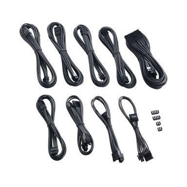 CABLEMOD C-Series Pro ModMesh set kabela za Corsair AXi/HXi/RM (Yellow Label), karbonski CM-PCSI-FKIT-NKC-R